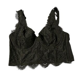 NWT Victoria’s Secret Balconette Dream Angels Lace Corset Floral BraTop Size 36C